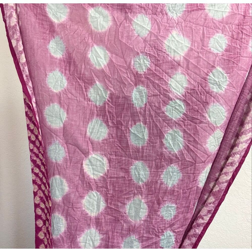 Anthropologie Bandi Dotted Curtain purple turquoise 1 panel New - Picture 3 of 6